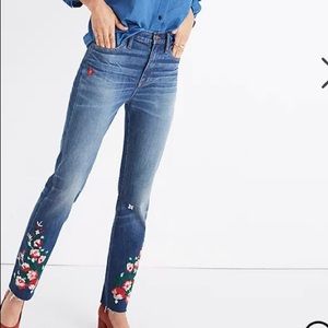 Madewell High-Rise Slim Boyjeans: Embroide…